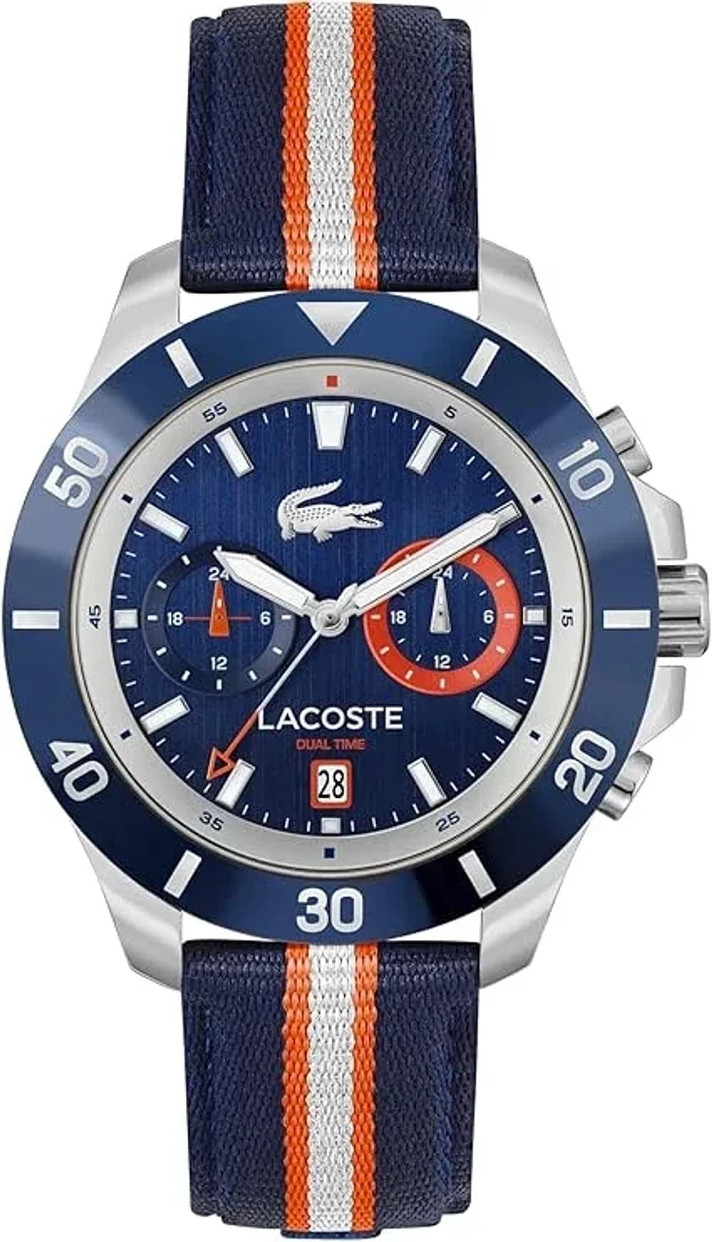 Montre Lacoste 2011339 homme cadran bleu bracelet nylon