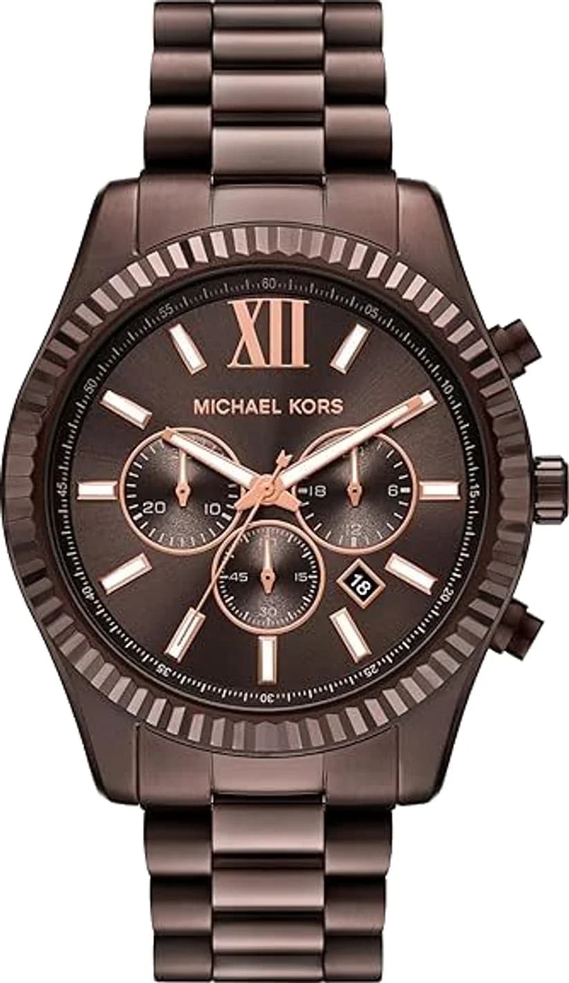 Montre Michael Kors MK9224 homme cadran marron bracelet acier