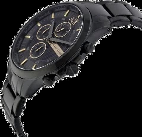 Montre Armani Exchange AX2164 homme détail cadran noir