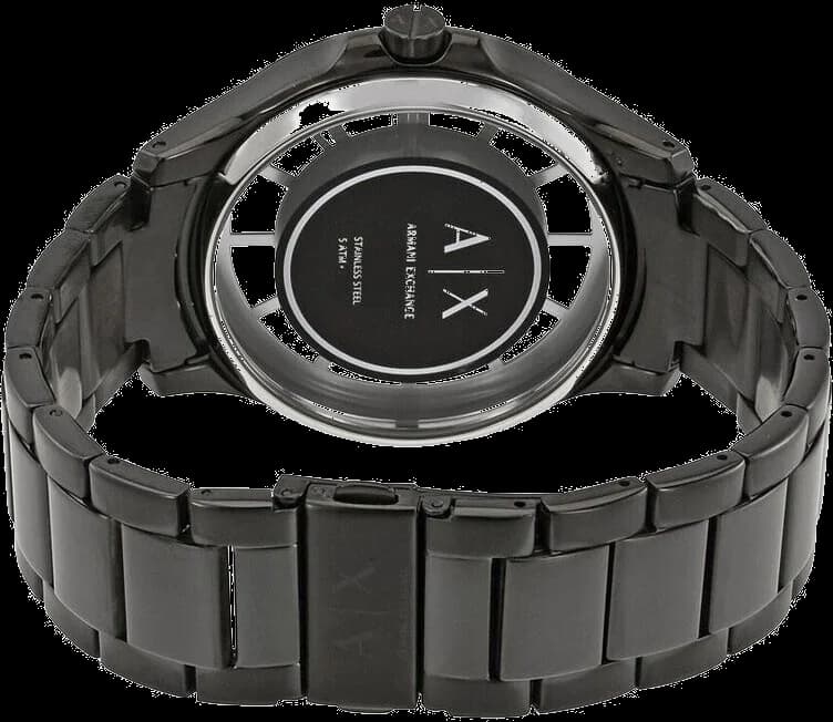 Montre Armani Exchange AX2189 homme verso boîtier noir