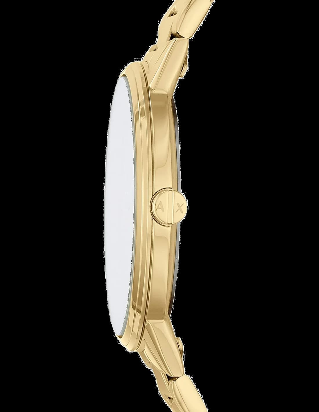 Montre Homme Armani Exchange AX2707 analogique en acier doré jaune vue 2