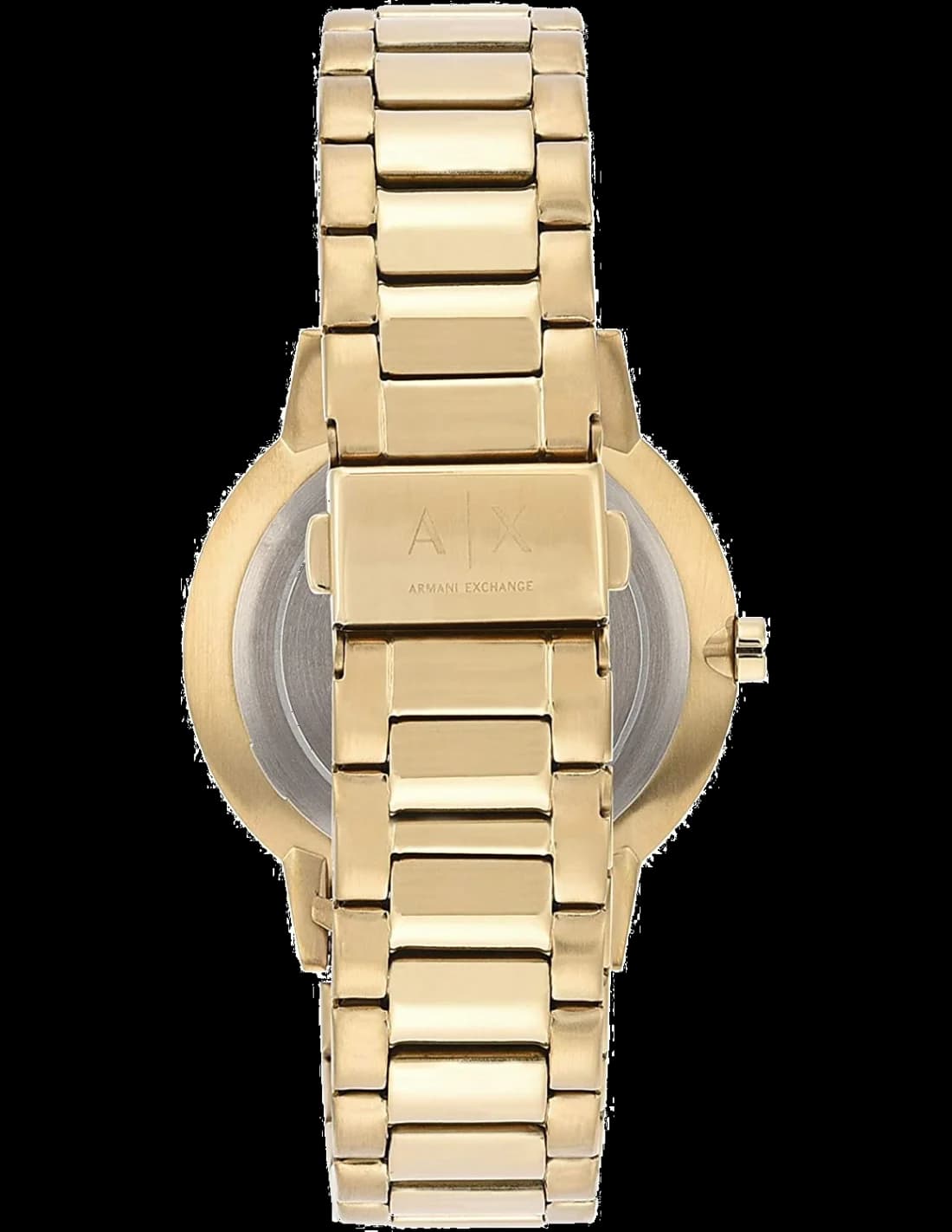 Montre Homme Armani Exchange AX2707 analogique en acier doré jaune vue 3