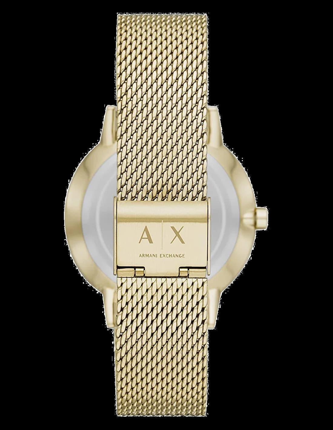 Montre Armani Exchange AX2715 en maille milanaise dorée vue 3