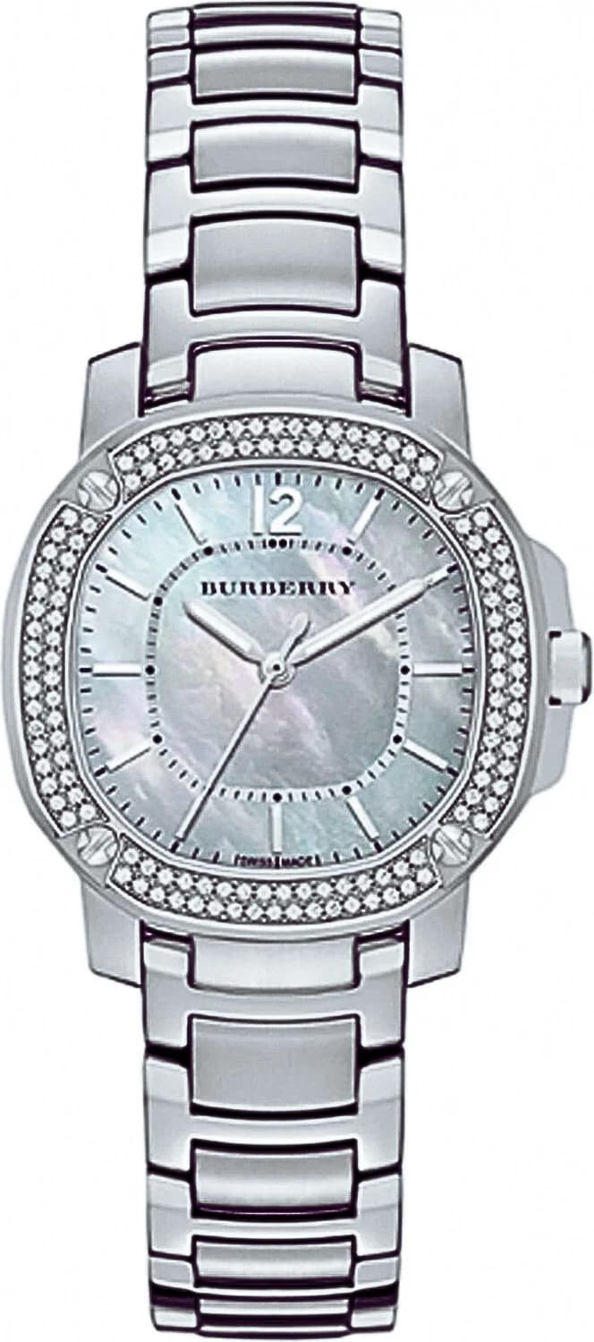 Montre Burberry BBY1801 femme cadran nacre bracelet acier inoxydable