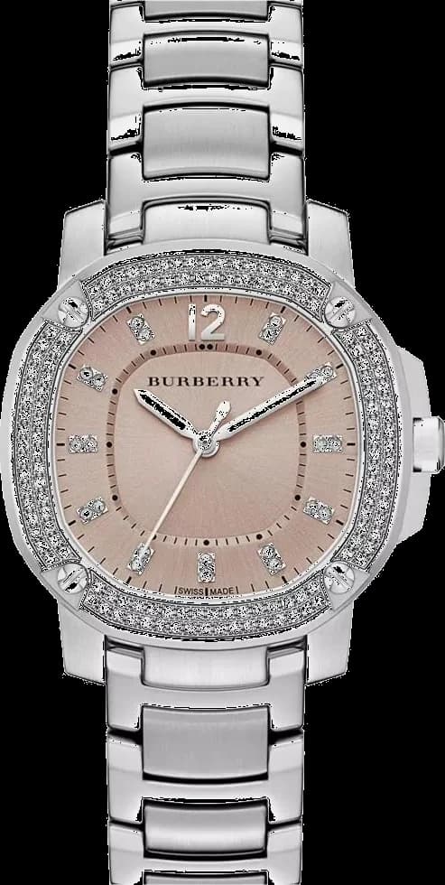 Montre Burberry BBY1803 femme cadran rose bracelet acier inoxydable
