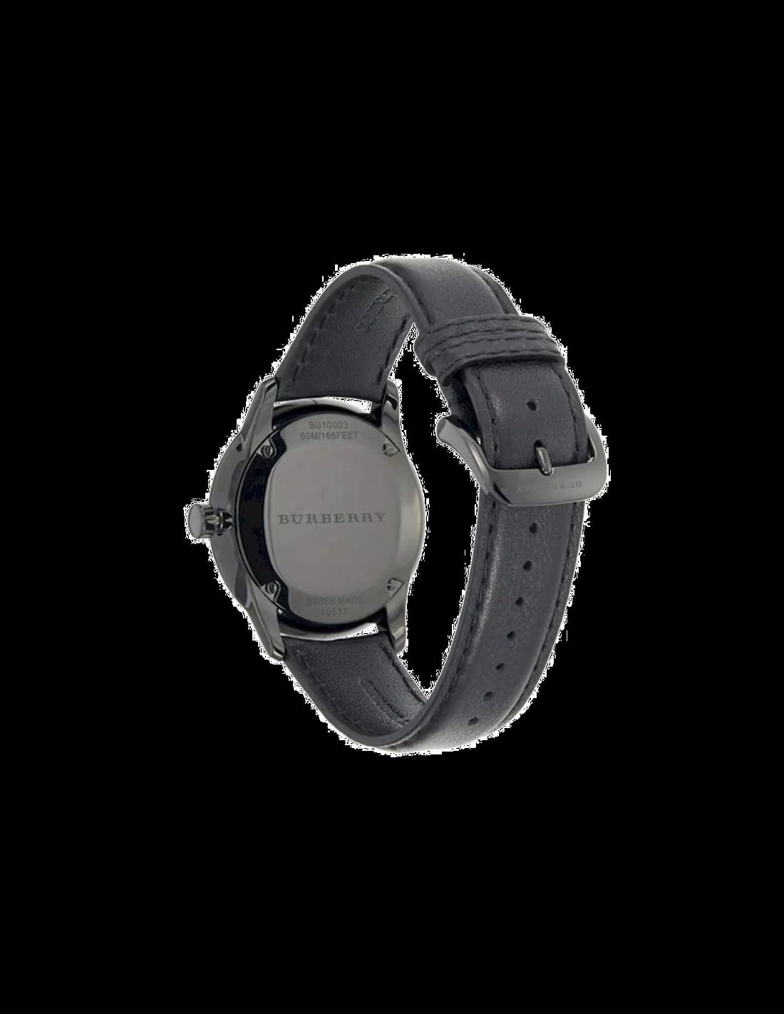 Montre Burberry BU10003 homme détail cadran noir