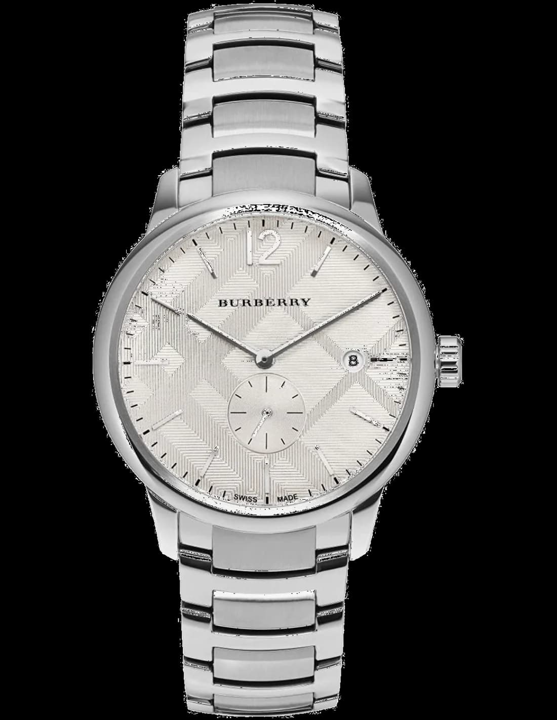 Montre Burberry BU10004 homme cadran gris bracelet acier inoxydable