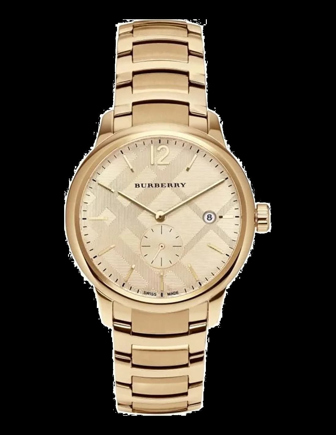 Montre Burberry BU10006 homme cadran doré bracelet acier inoxydable