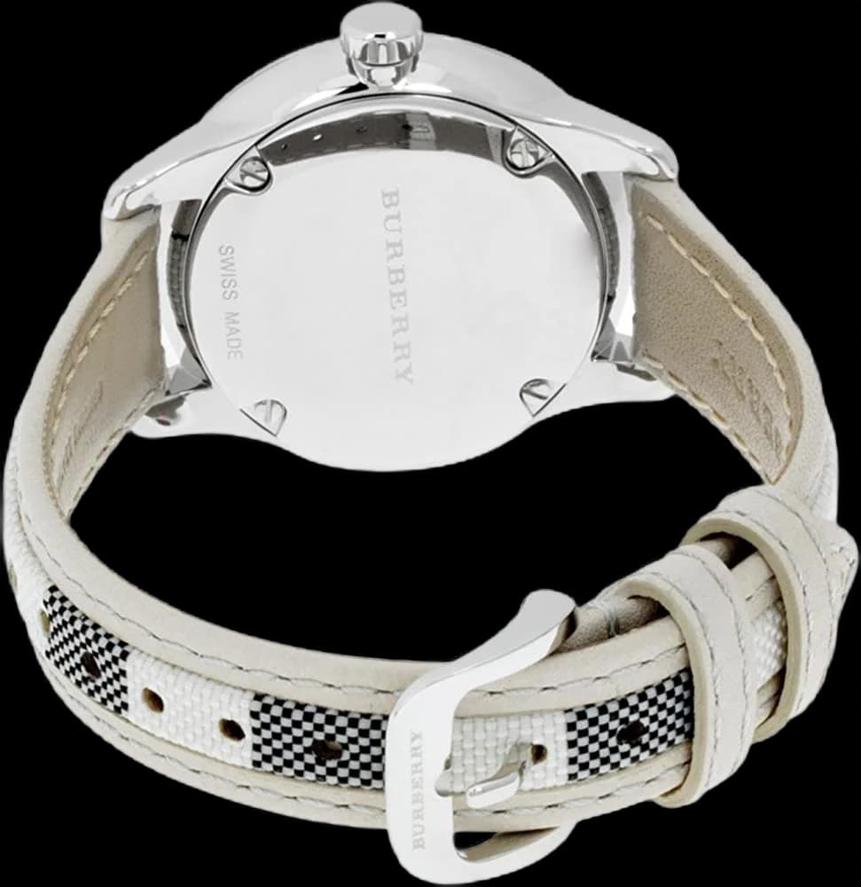 Montre Burberry BU10113 femme détail cadran argent