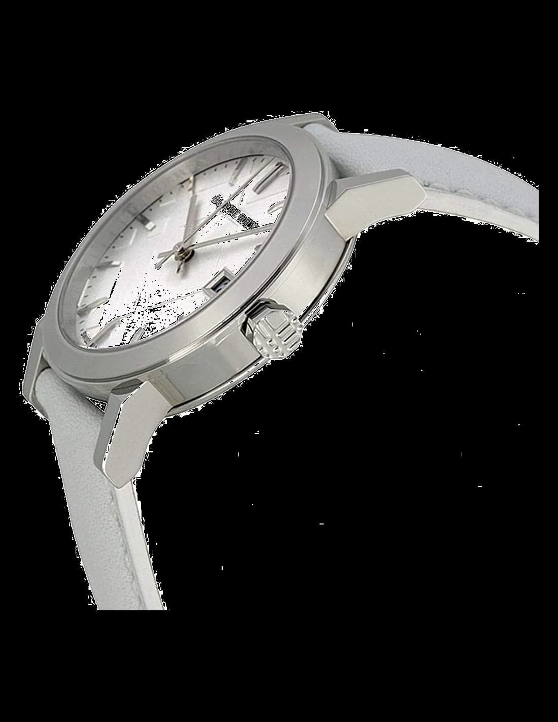 Montre Burberry BU9019 homme détail cadran blanc