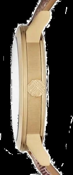 Burberry BU9026 The City montre femme boîtier or 38mm profil cuir beige boucle ardillon