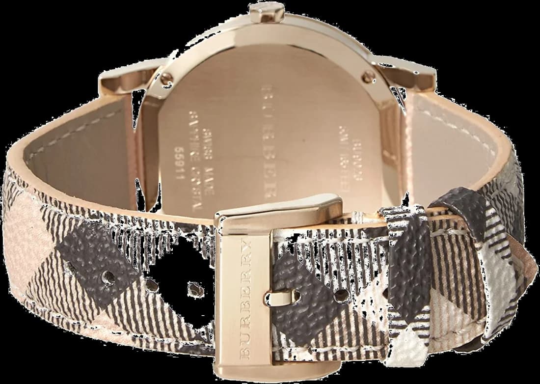 Burberry BU9026 The City verso boîtier or acier inoxydable Swiss Made étanchéité 50m