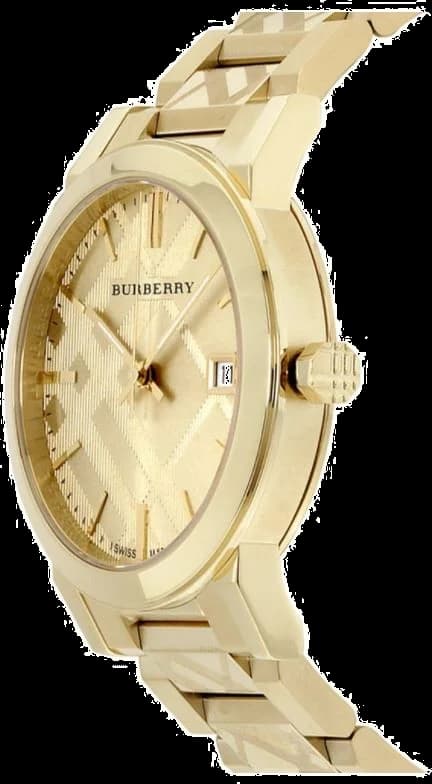 Détail du cadran noir de la montre Burberry BU9038 — Montres Outlet