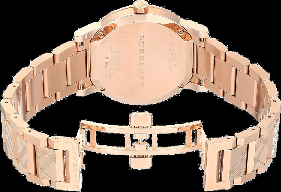 Détails du bracelet en cuir de la Burberry BU9039