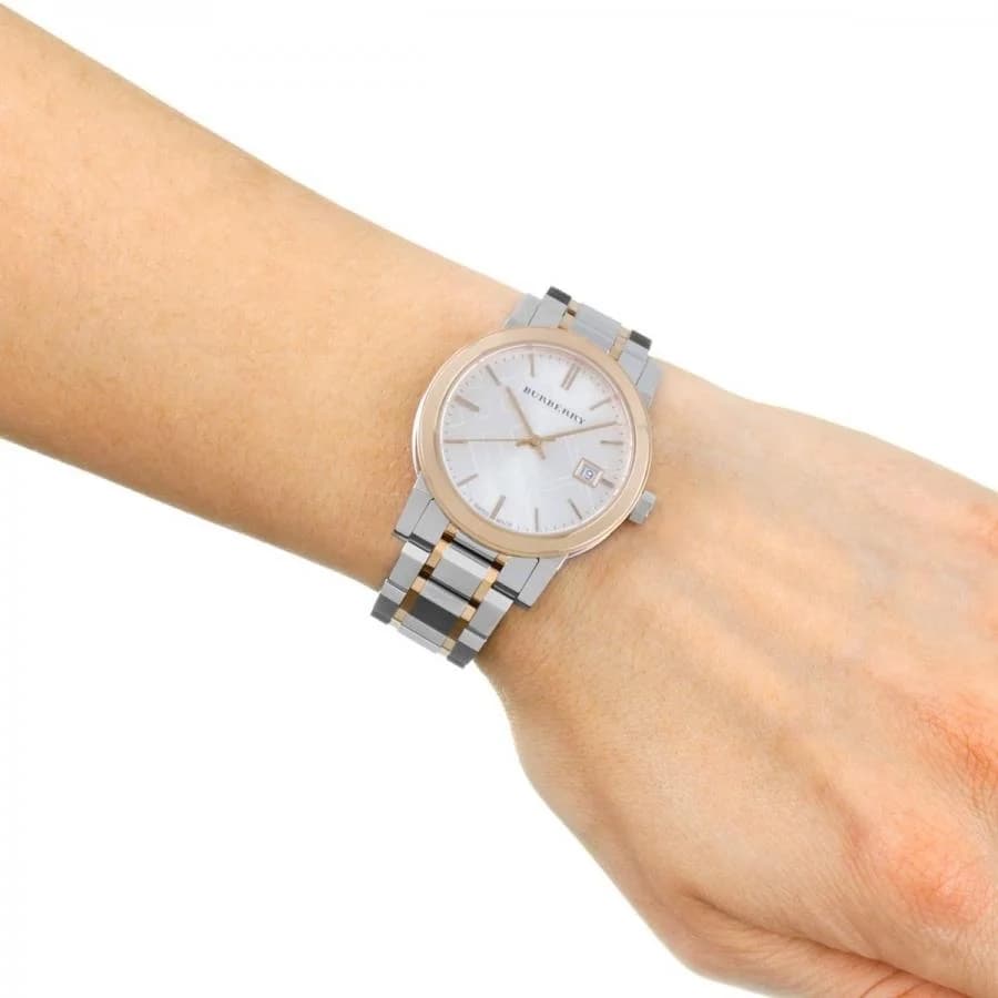 Montre Burberry BU9105 femme verso boîtier argent