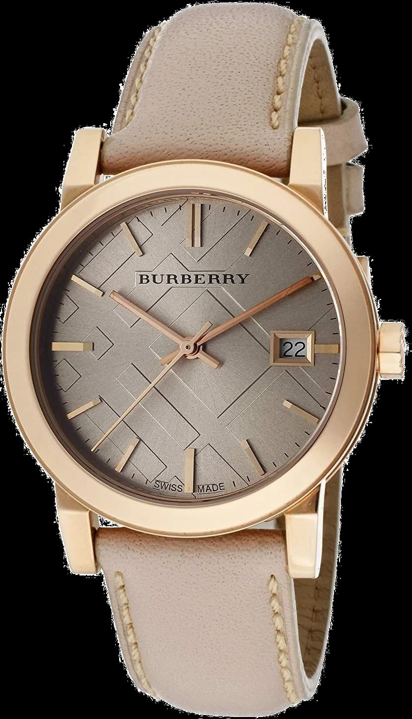 Montre Burberry BU9109 femme cadran beige bracelet cuir