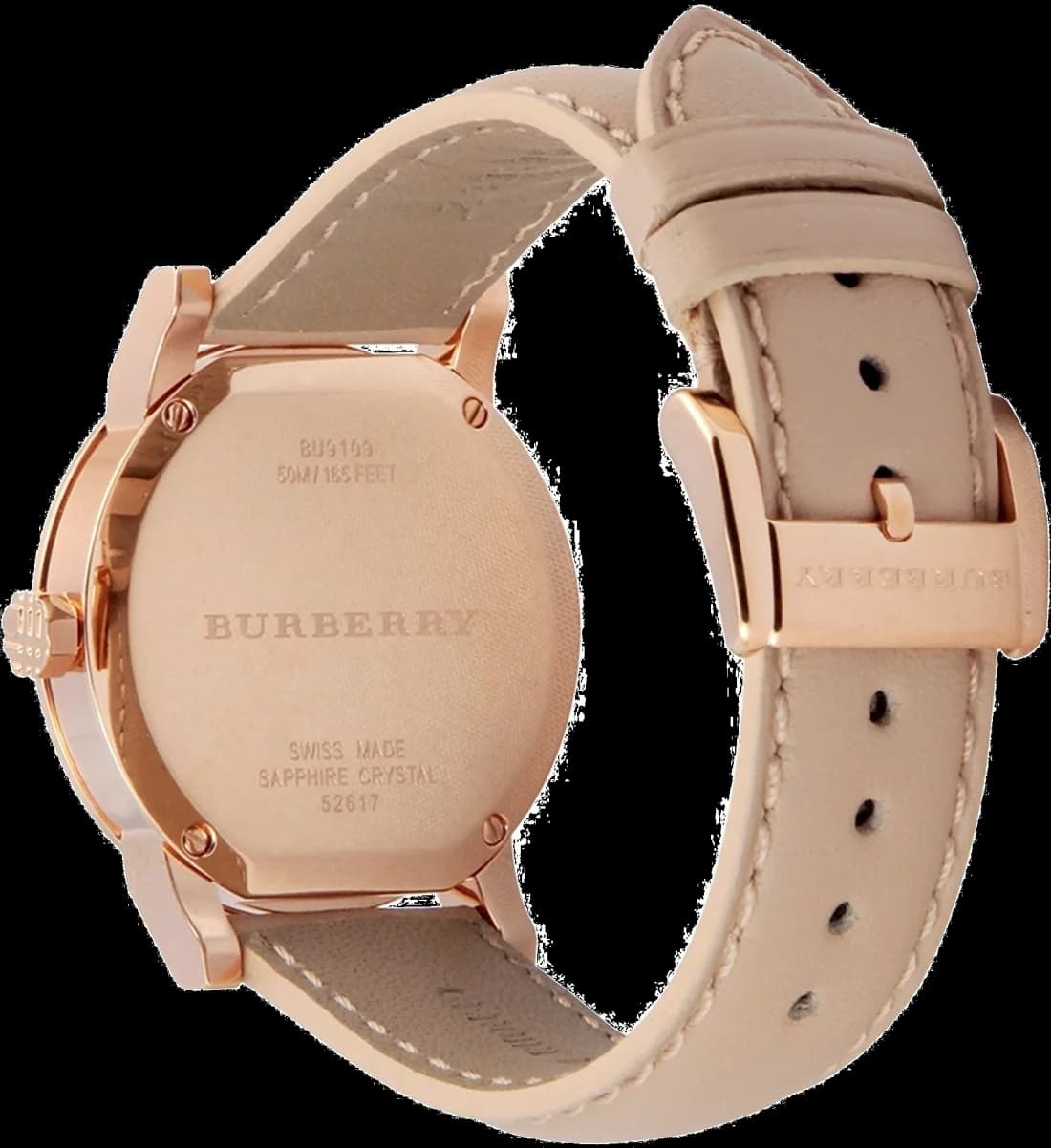 Montre Burberry BU9109 femme verso boîtier or