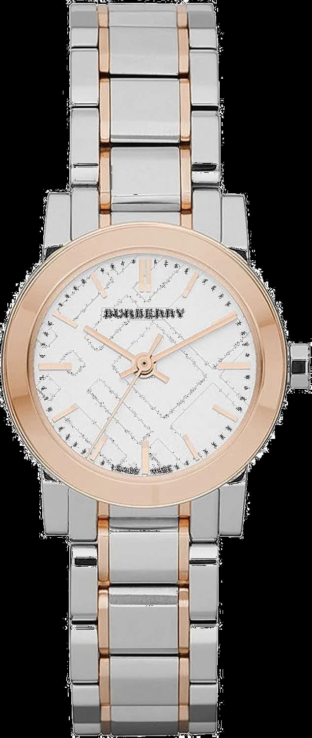 Montre Burberry BU9205 femme cadran blanc bracelet acier inoxydable