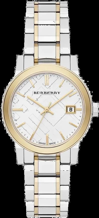 Montre Burberry BU9217 femme cadran blanc bracelet acier inoxydable