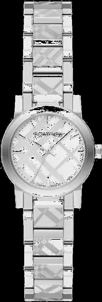 Montre Burberry BU9233 femme cadran argent bracelet acier inoxydable