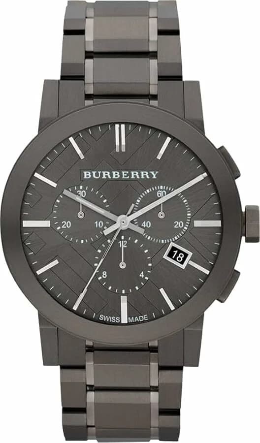 Montre Burberry BU9354 homme cadran gris bracelet acier inoxydable