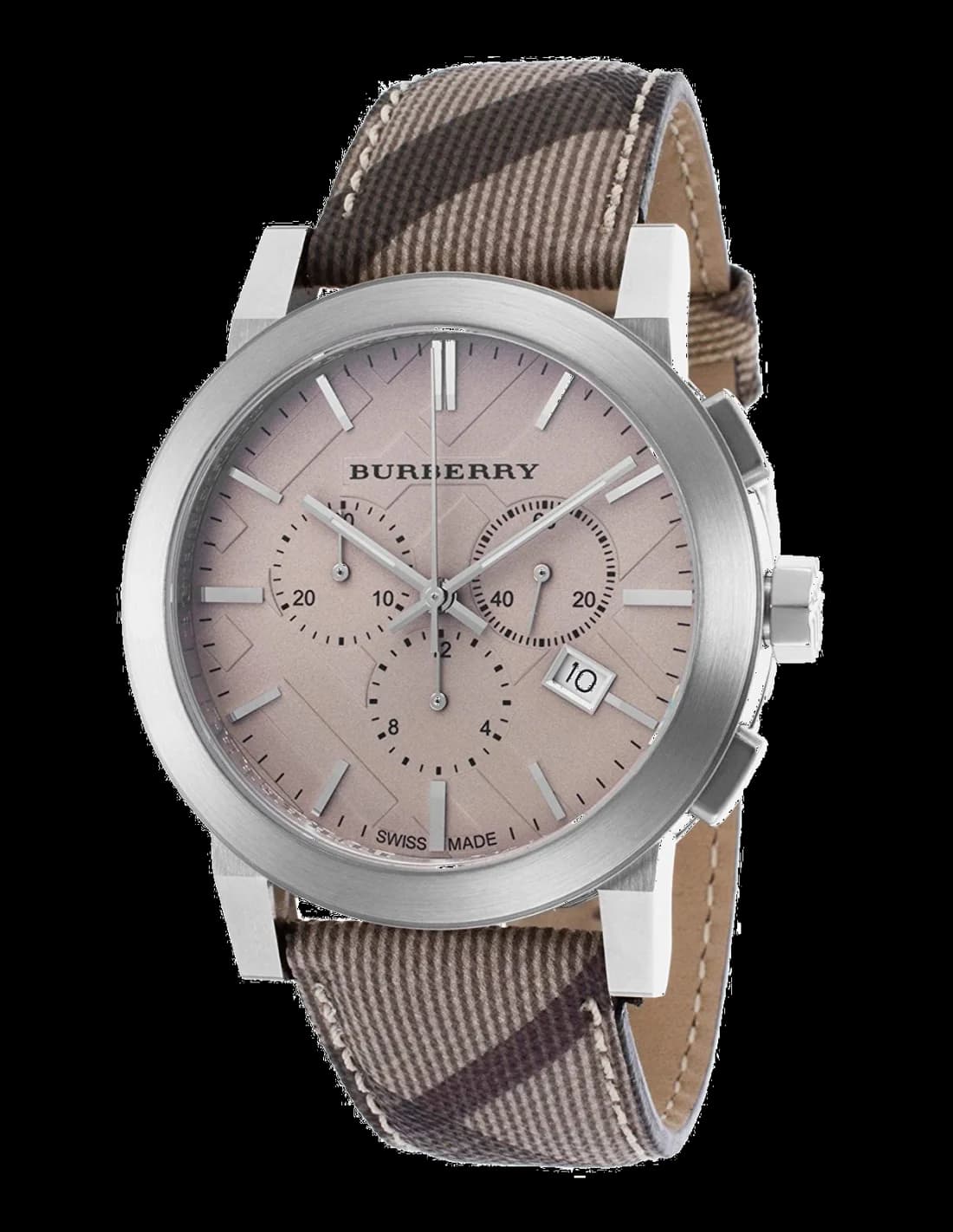 Montre Burberry BU9361 au cadran marron soleil avec index bâtons et logo signature