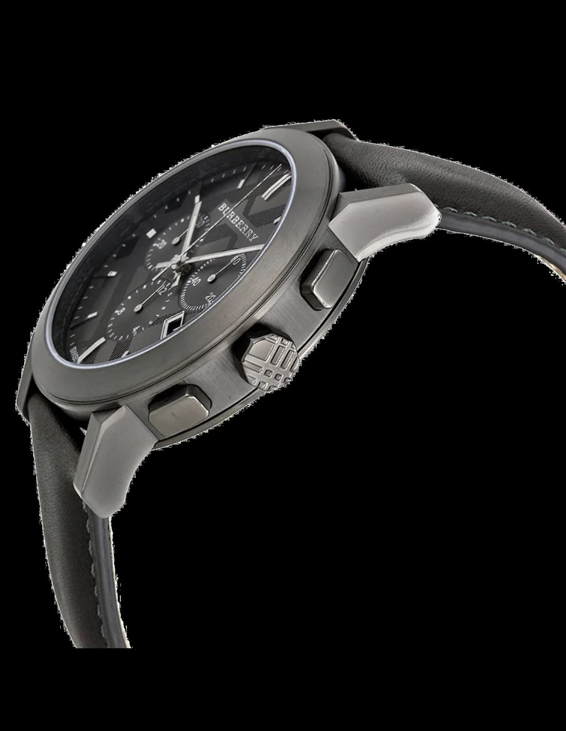 Montre Burberry BU9364 homme détail cadran gris