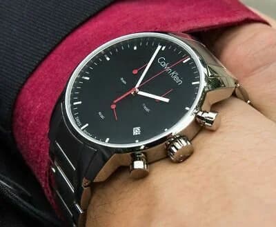 Bracelet en cuir de la montre Calvin Klein K2G27141