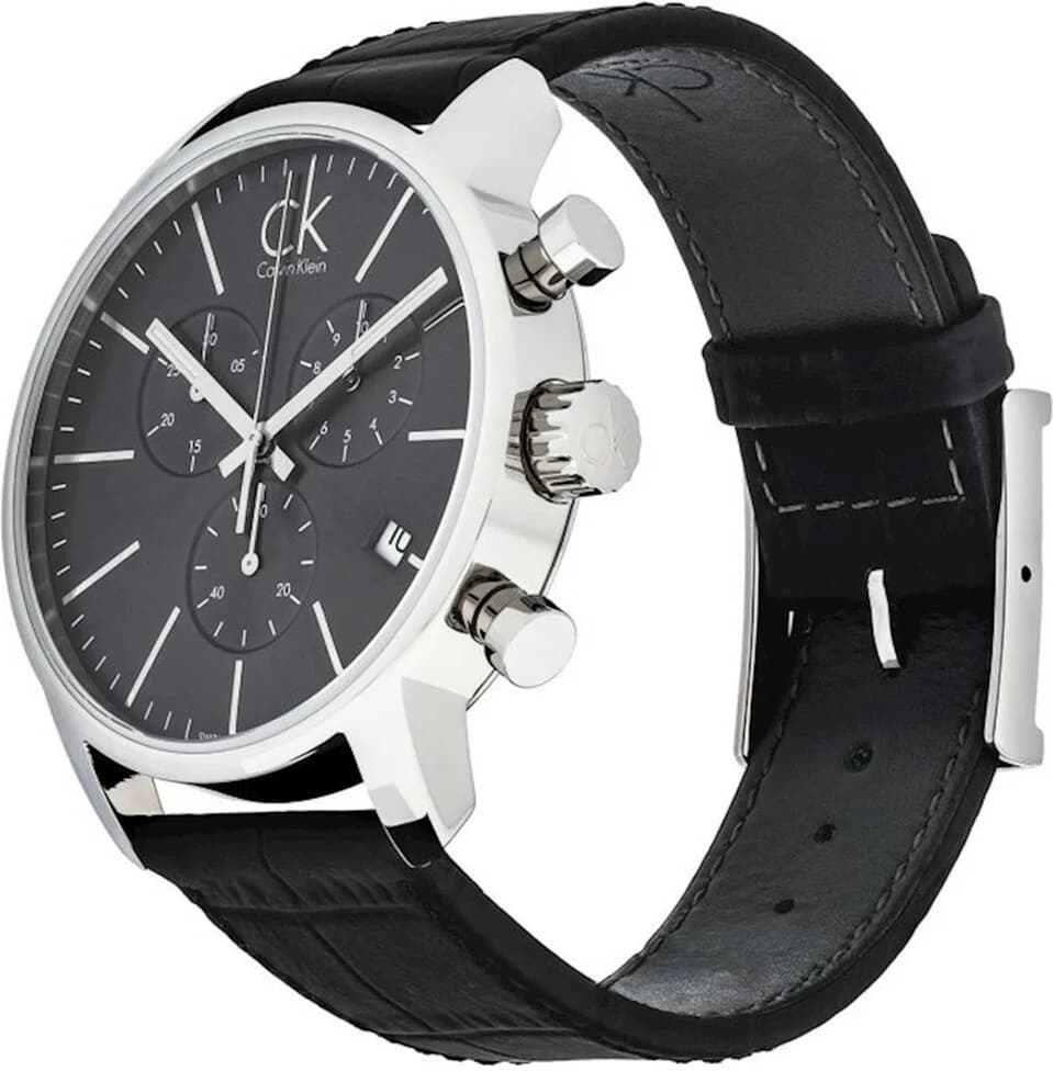 Montre Calvin Klein K2G271C3 homme détail cadran noir