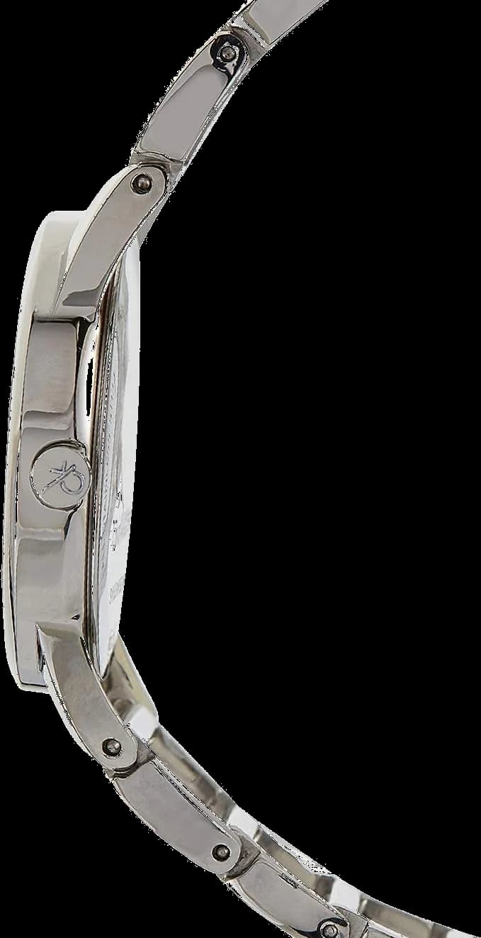 Montre Calvin Klein K3G23128 femme détail cadran argent