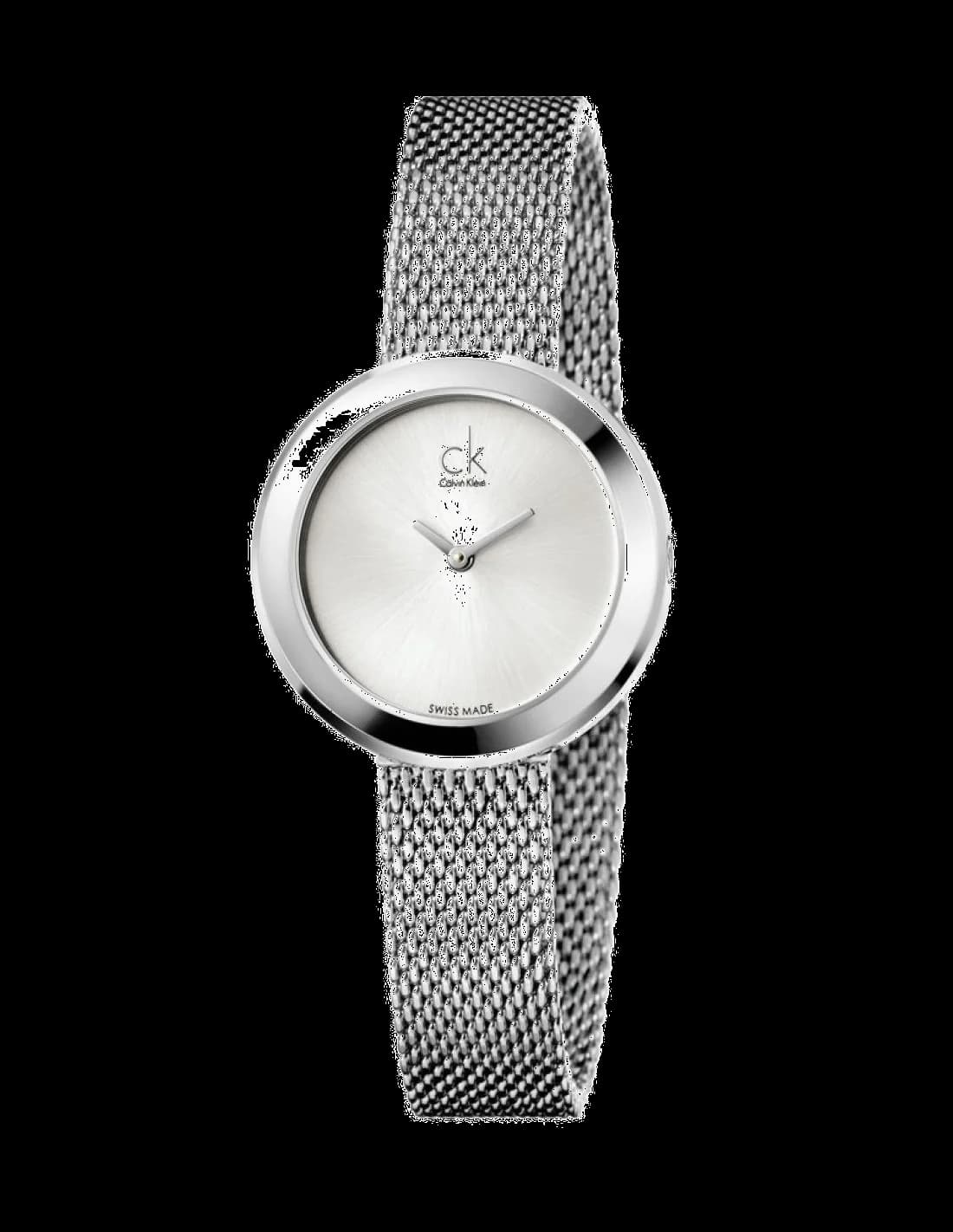 Calvin Klein K3N23126 montre en acier inoxydable avec cadran noir — Montres Outlet