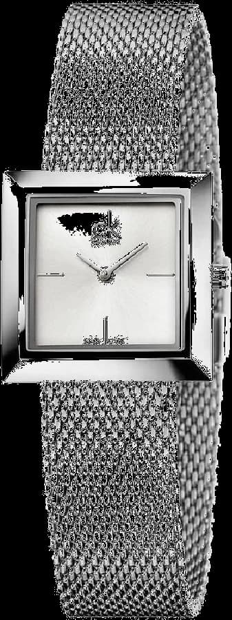 Montre Calvin Klein K3R23126 au cadran argenté et finitions minimalistes
