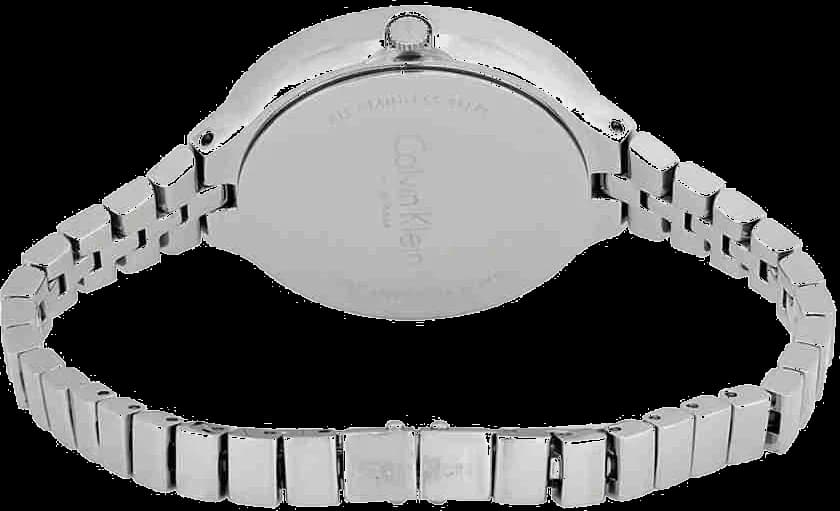 Montre Calvin Klein K4U23126 femme détail cadran argent