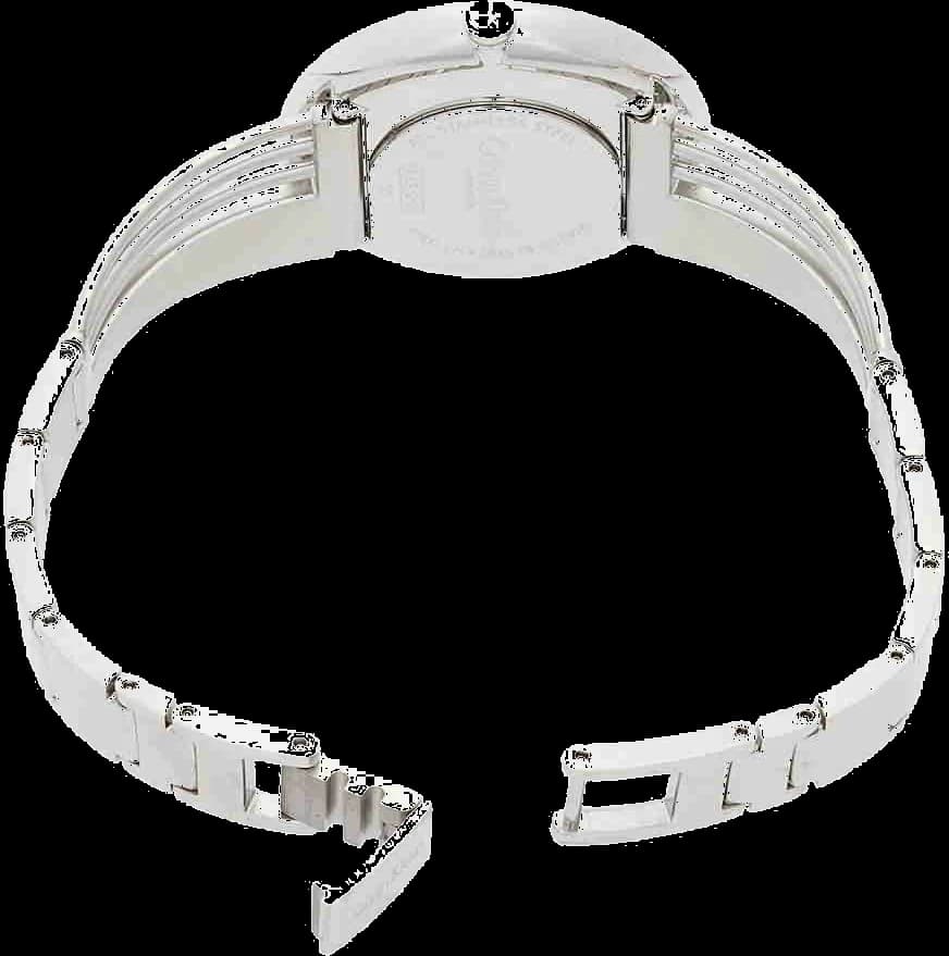 Montre Calvin Klein K6S2N116 femme verso boîtier argent