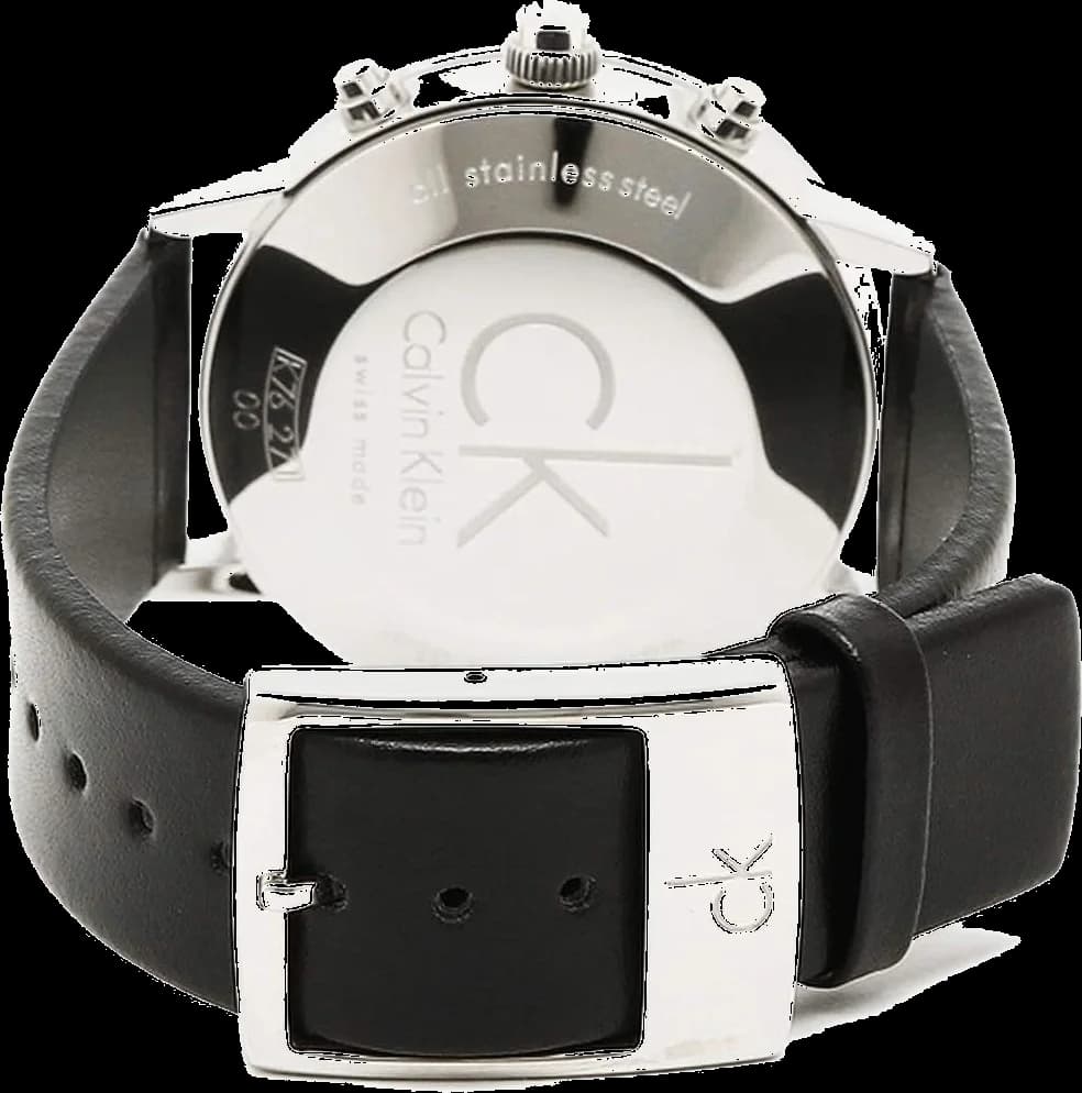 Montre Calvin Klein K7627120 homme détail cadran argent
