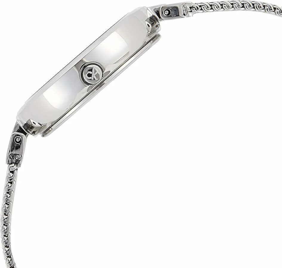 Montre Calvin Klein K8G23126 femme détail cadran argent