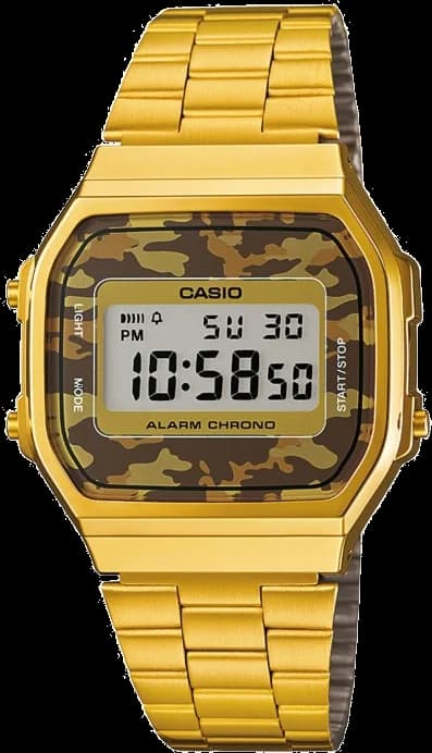 Casio A168WEGC-5EF montre numérique acier inoxydable — Montres Outlet