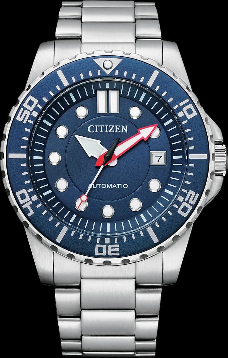 Montre Citizen NJ0121-89L homme cadran bleu bracelet acier inoxydable