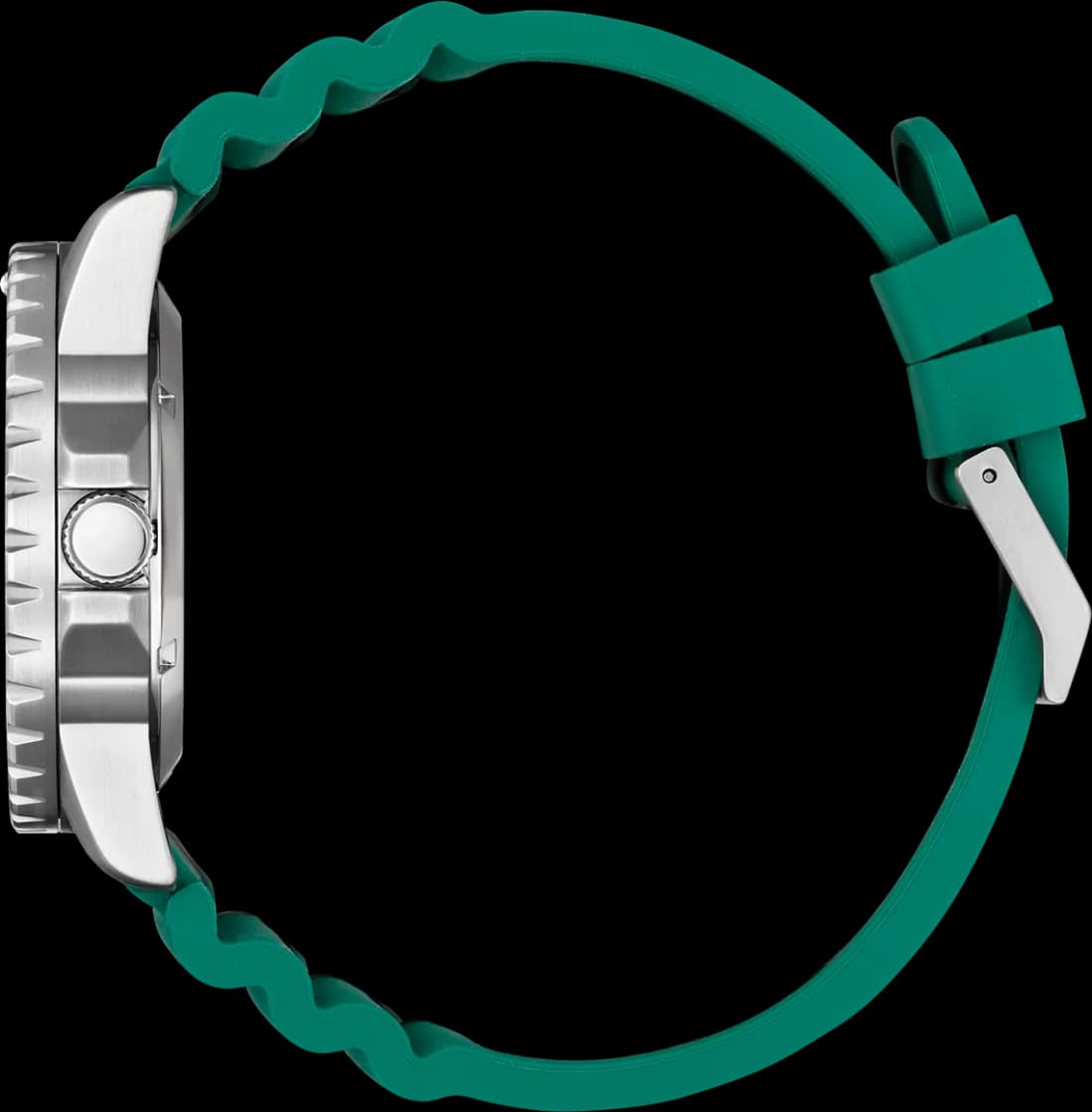 Montre Citizen NJ0129-10X Automatique Cadran Vert et Bracelet Silicone vue 3