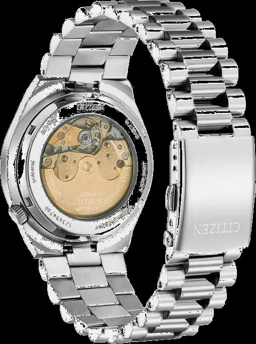 Citizen NJ0158-89L profil bracelet acier inoxydable argent boucle déployante