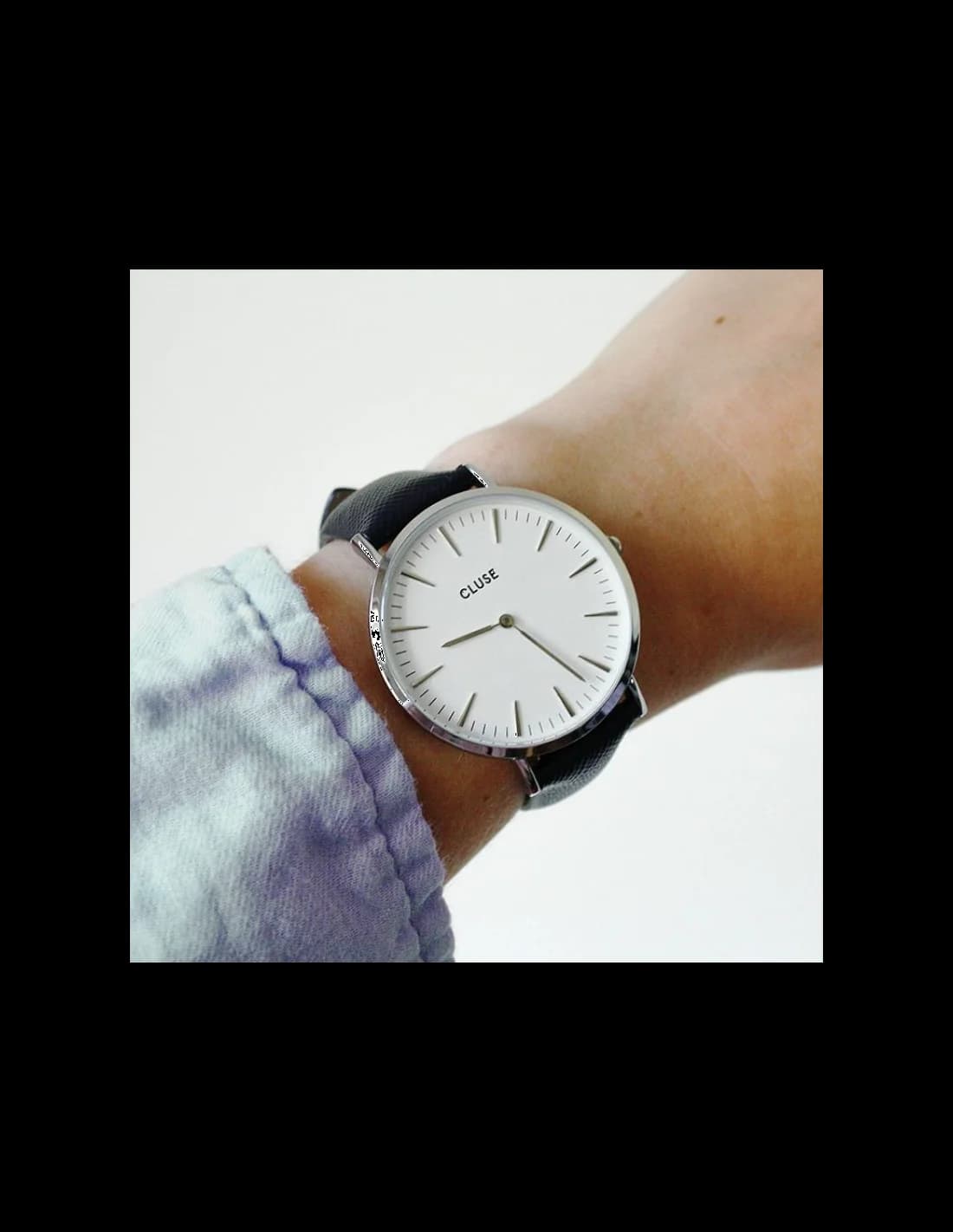 Montre Cluse CL18232 unisexe détail cadran blanc