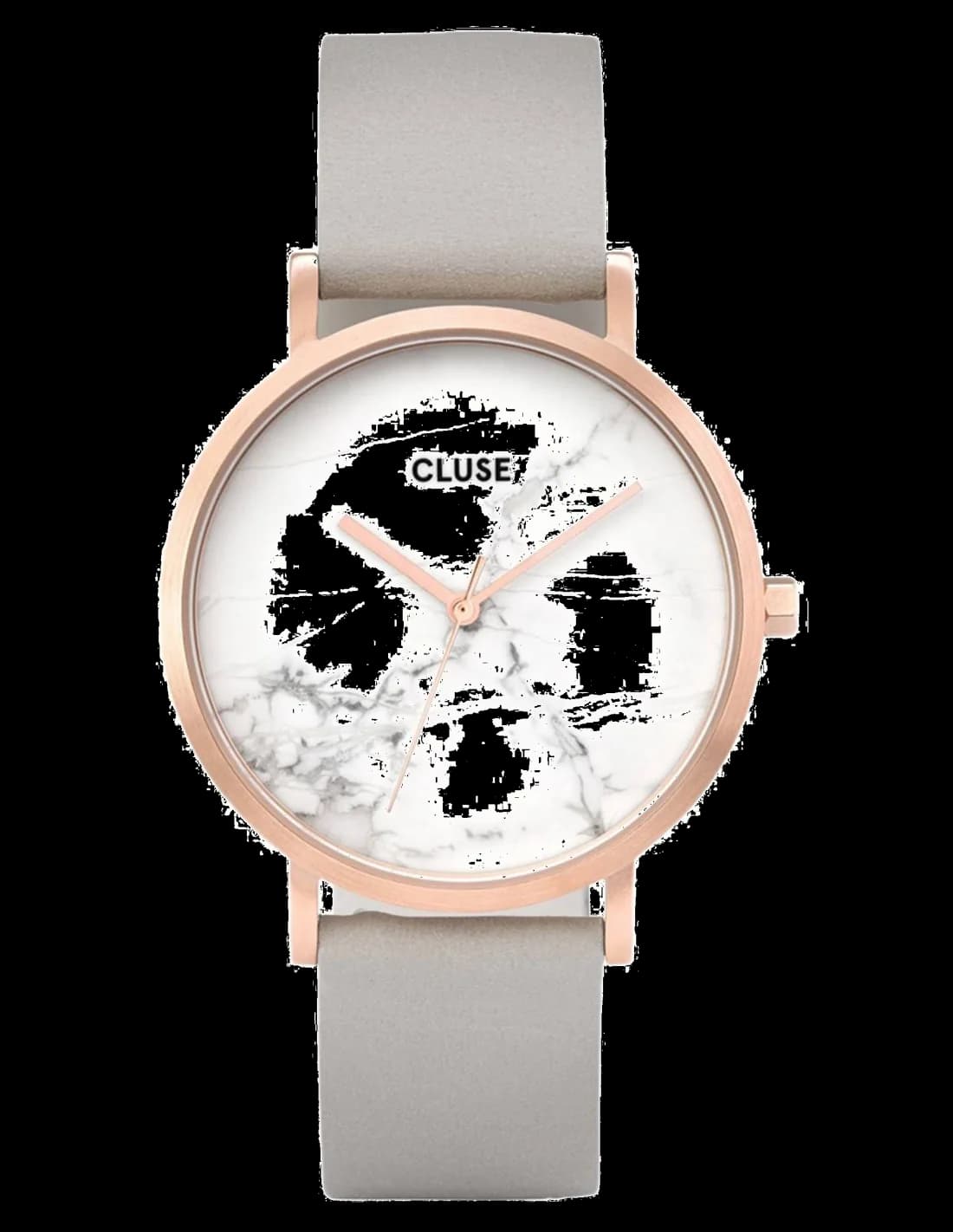 Cluse CL40005 cadran blanc et bracelet cuir — Montres Outlet