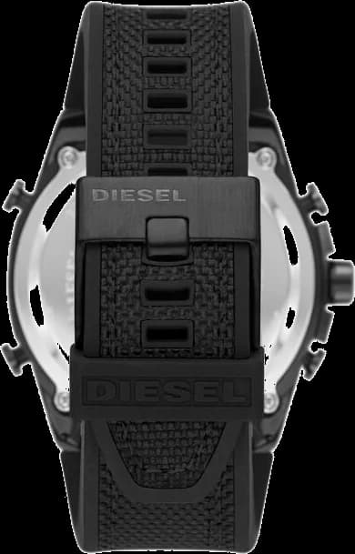 Montre homme Diesel DZ4593 bracelet nylon silicone noir profil