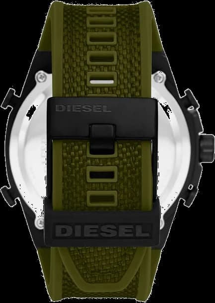 Montre Homme Diesel Mega Chief DZ4549 bracelet vert en nylon et silicone cadran multifonction vue 2
