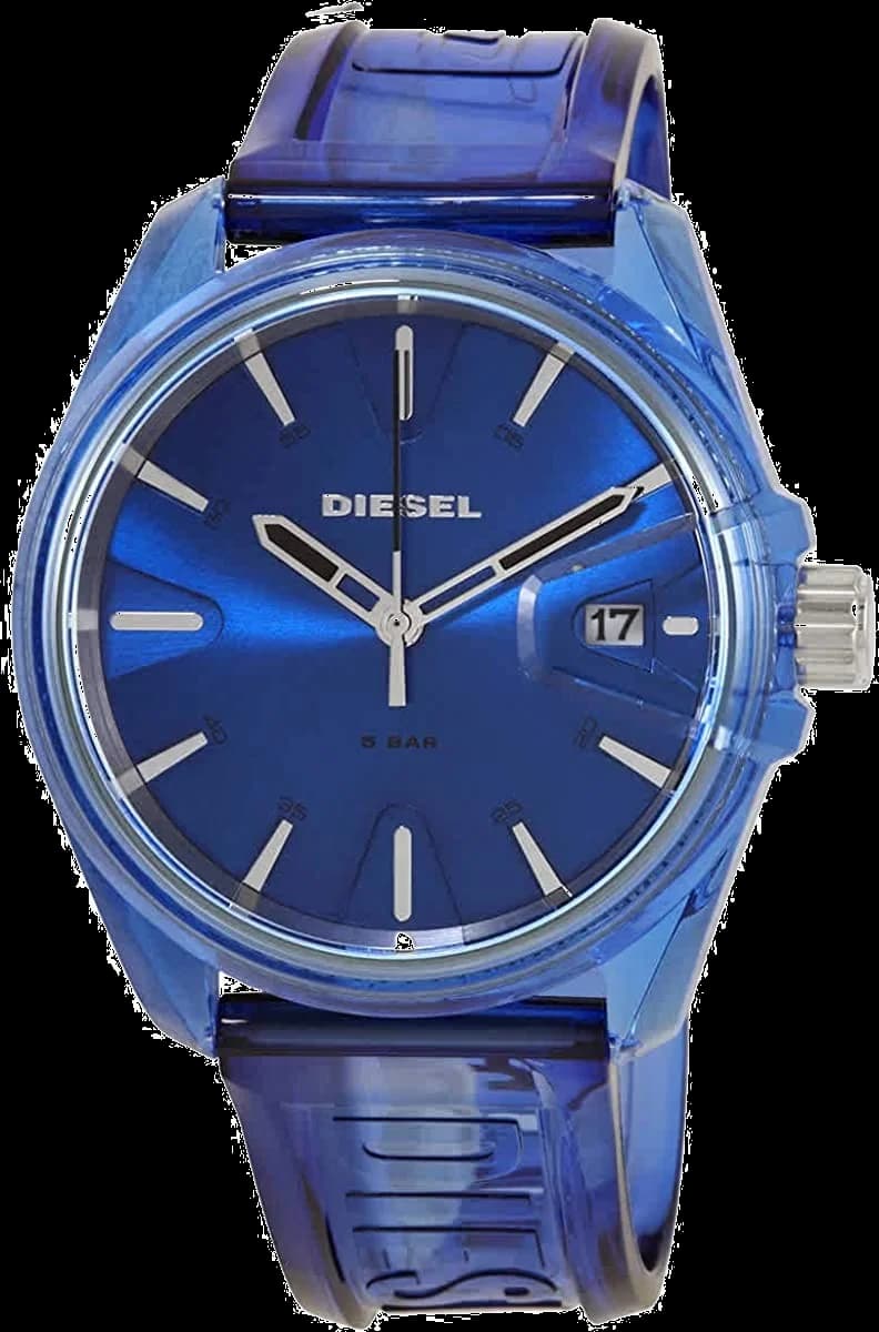 Montre Diesel DZ1927 homme cadran bleu bracelet polyuréthane