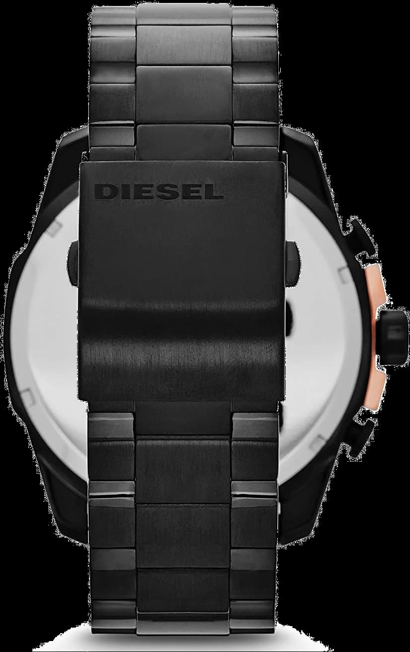 Montre Diesel DZ4309 cadran noir index bâtons chronomètre détail