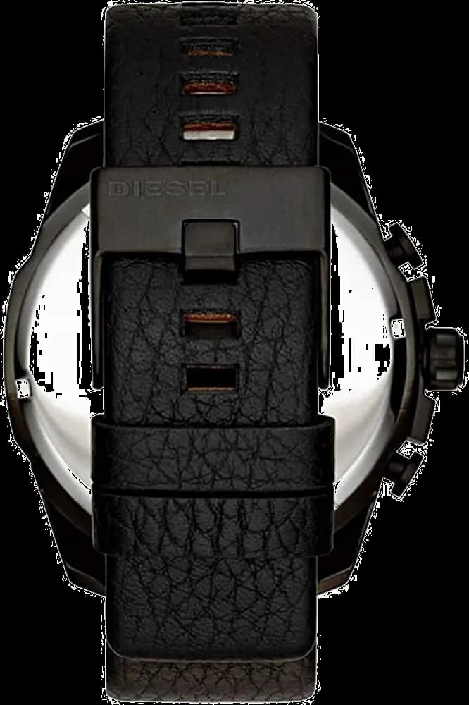 Montre Diesel DZ4323 Mega Chief Cuir Noir et Verre Iridescent vue 3