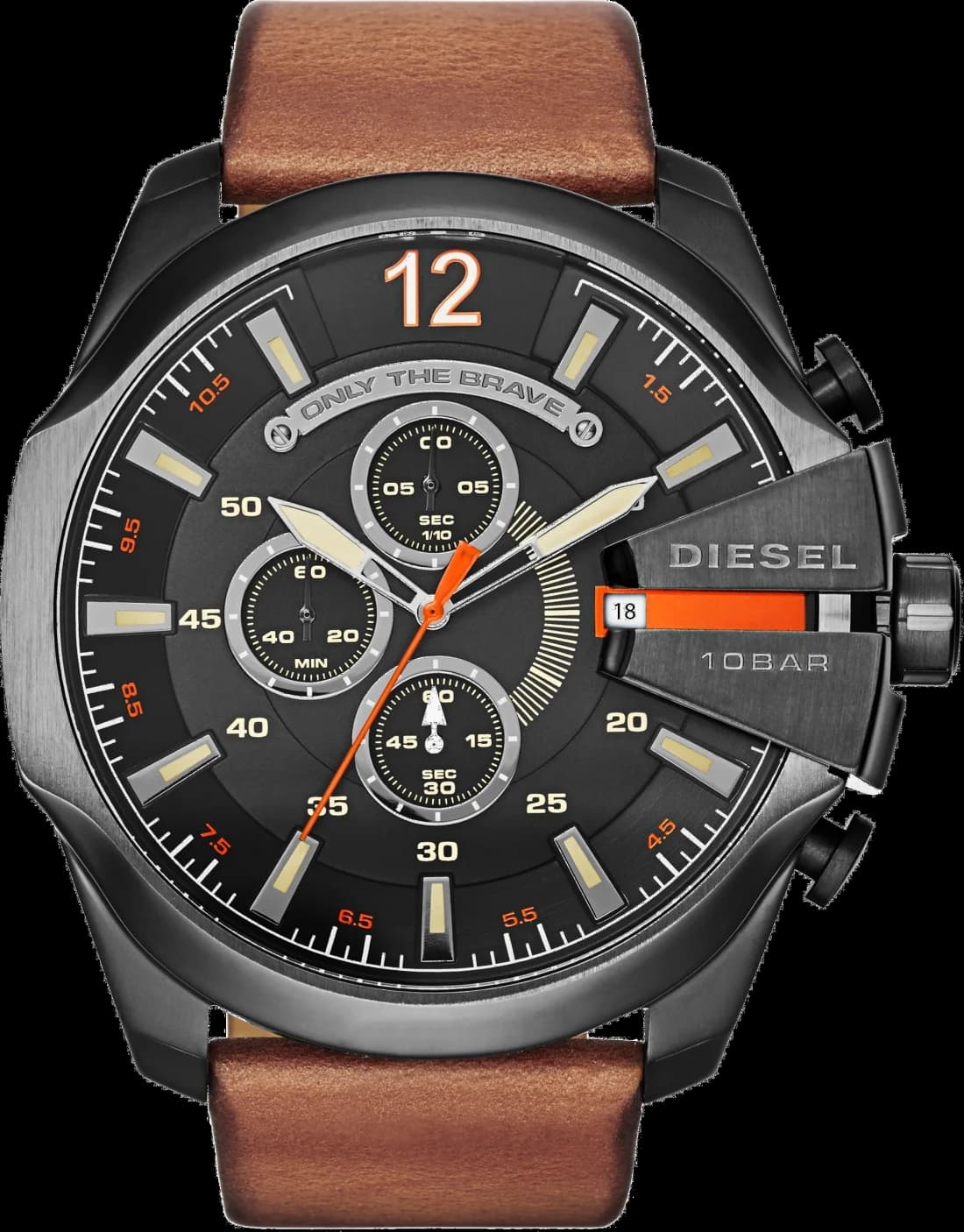 Diesel DZ4343 montre noire avec chronographe — Montres Outlet