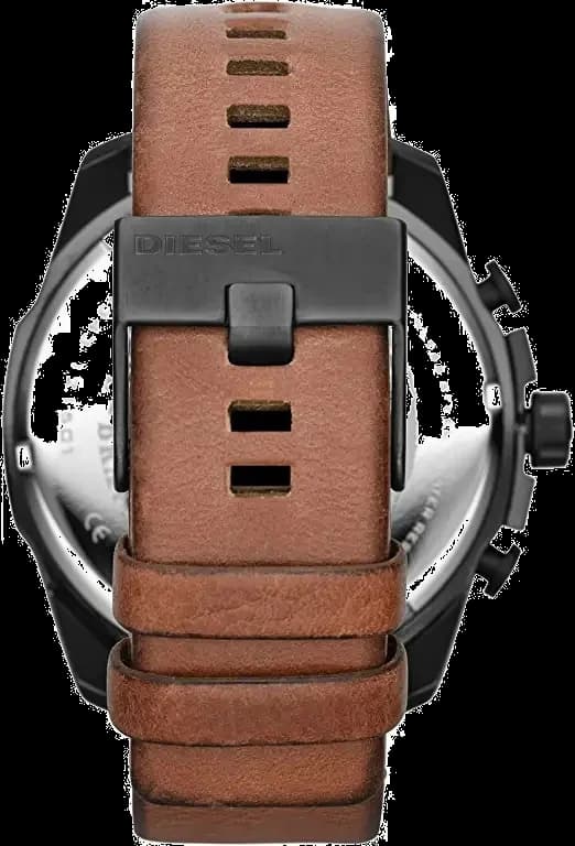 Montre Diesel DZ4343 Bracelet Cuir Marron et Boîtier Acier Robuste vue 4