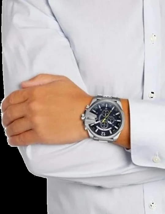 Montre Diesel DZ4465 homme détail cadran argent